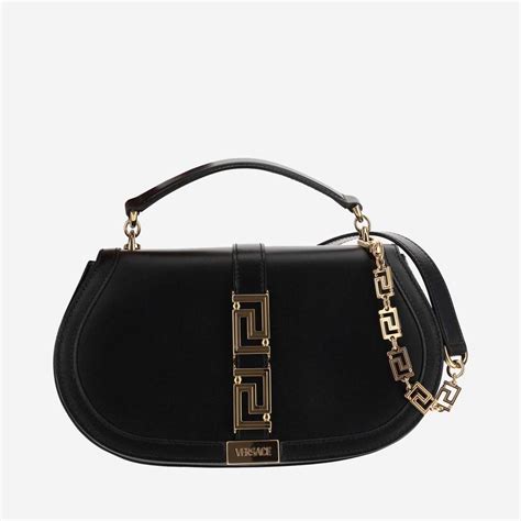 versace nylon shoulder bag|Versace greek goddess bag.